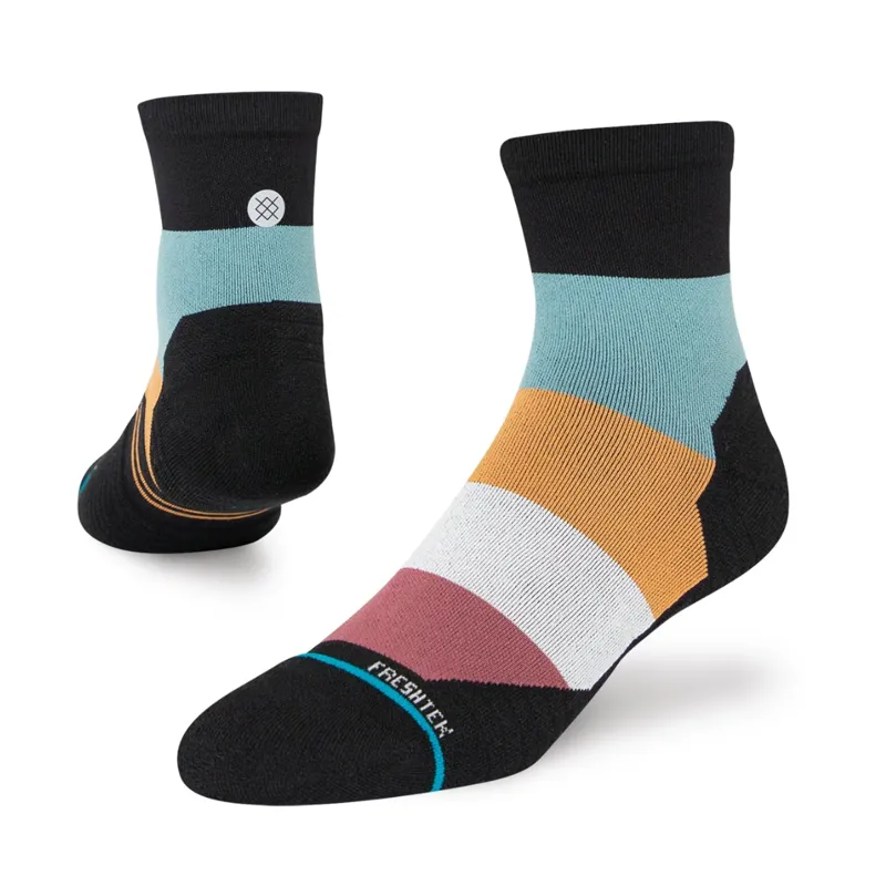 Stance Performance Run-Light Cushion Percy Socks in Washed Black